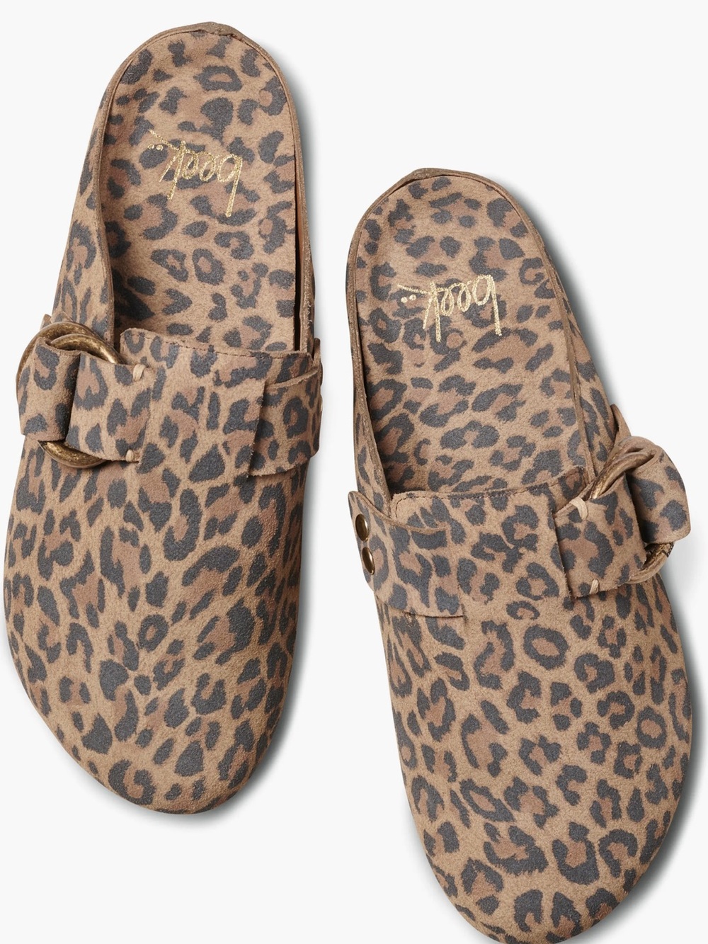 Beek Vulture Cheetah Print Mules